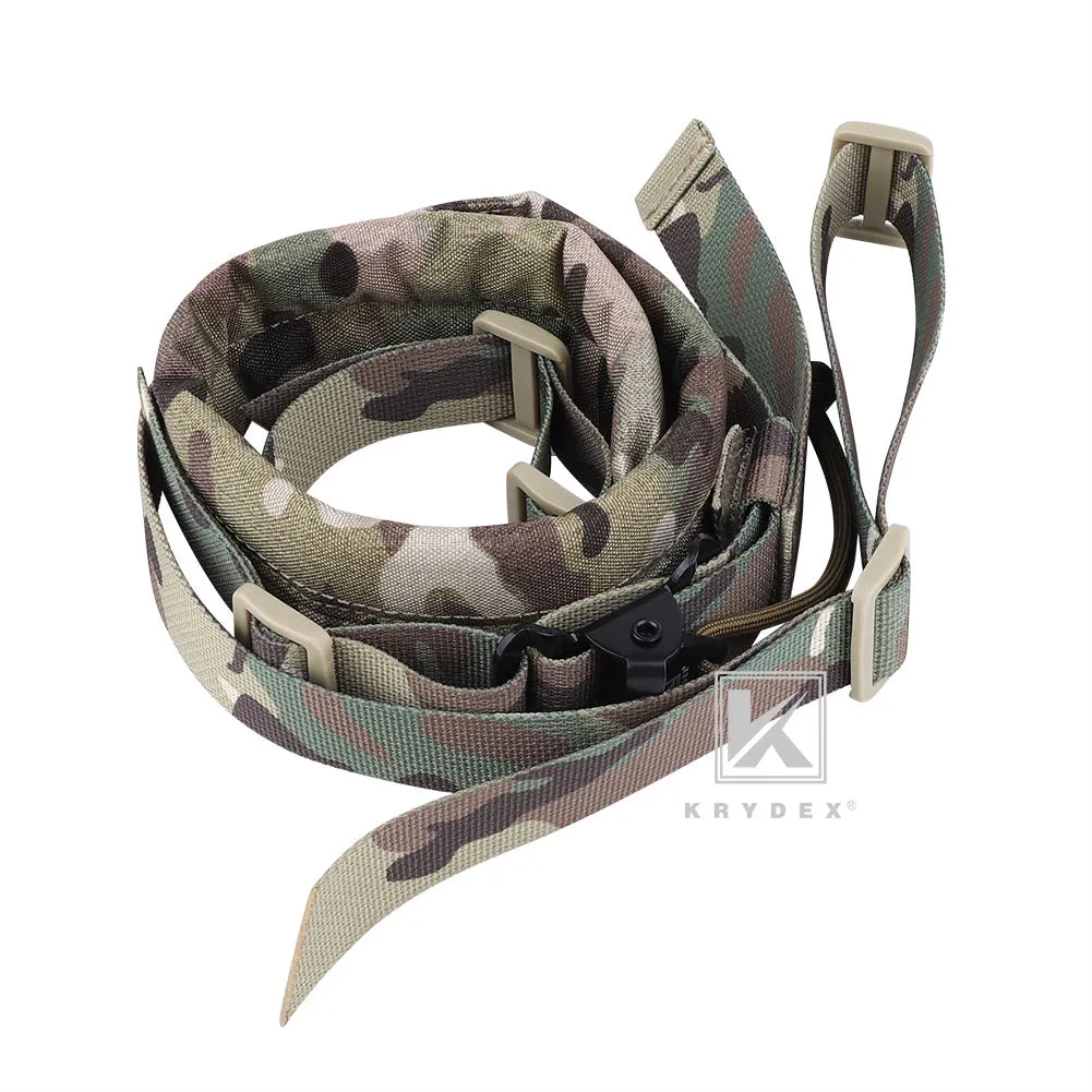 KRYDEX MK2 Sniper Sling Lightweight Tactical Wide Padded 2 Point Quick Adjustable Rifle Gun Sling