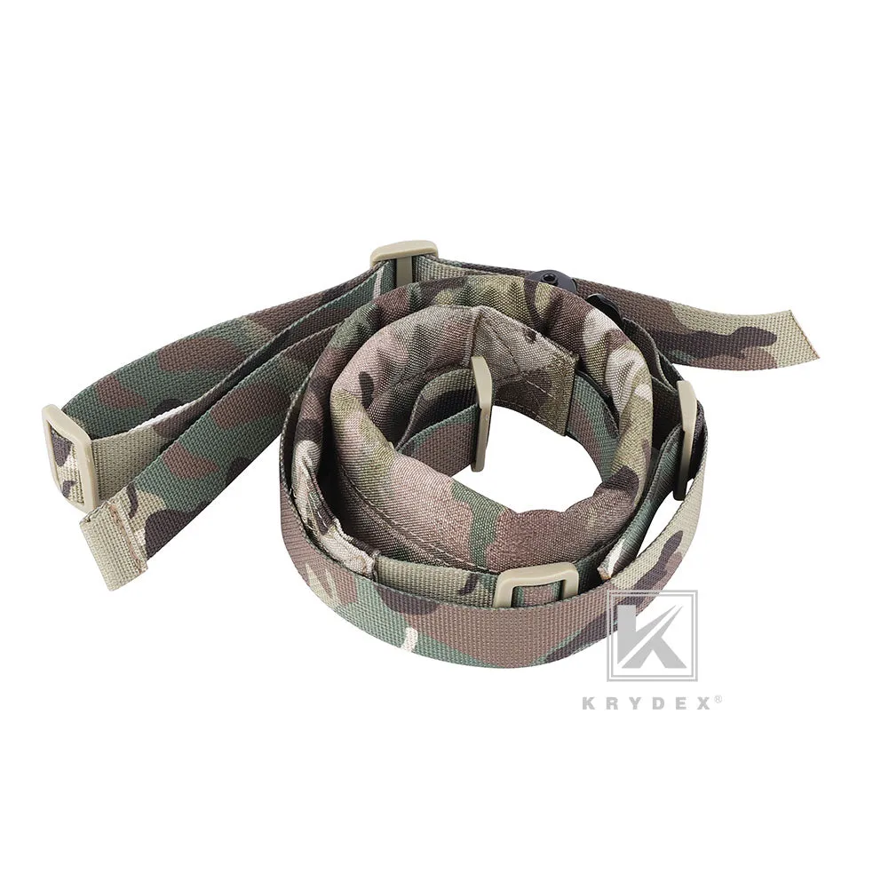 KRYDEX MK2 Sniper Sling Lightweight Tactical Wide Padded 2 Point Quick Adjustable Rifle Gun Sling