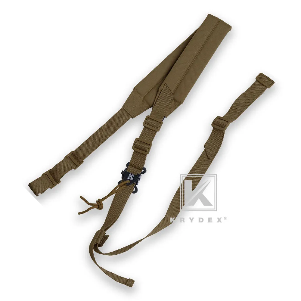 KRYDEX MK2 Sniper Sling Lightweight Tactical Wide Padded 2 Point Quick Adjustable Rifle Gun Sling
