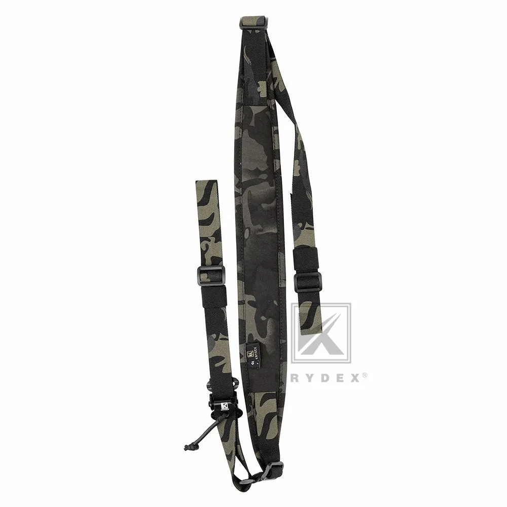 KRYDEX Modular Slingster Sling Tactical Wide Padded Pull Tab 2 Point Quick Adjustable Rifle Gun Sling