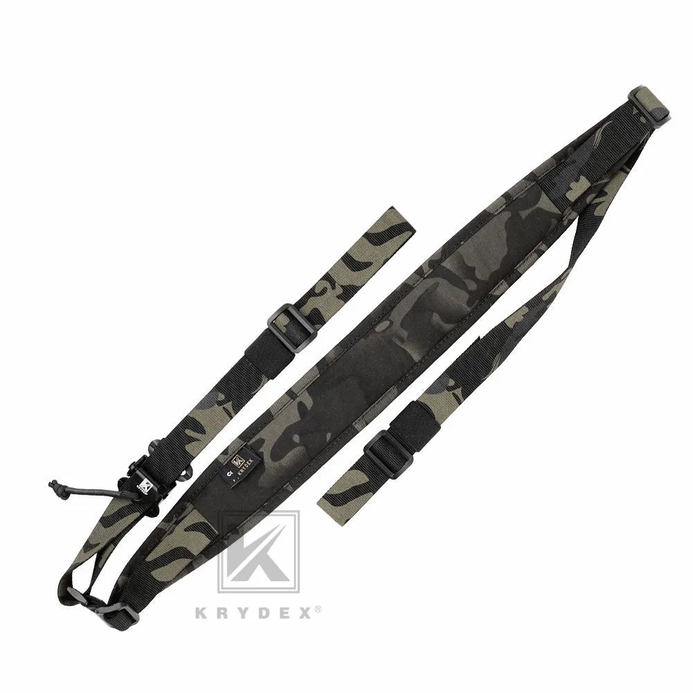KRYDEX Modular Slingster Sling Tactical Wide Padded Pull Tab 2 Point Quick Adjustable Rifle Gun Sling
