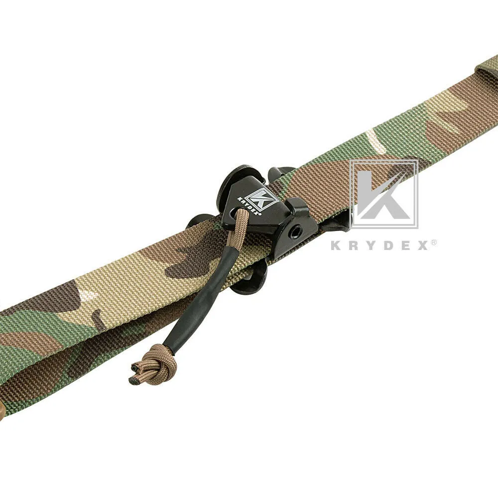 KRYDEX Modular Slingster Sling Tactical Wide Padded Pull Tab 2 Point Quick Adjustable Rifle Gun Sling