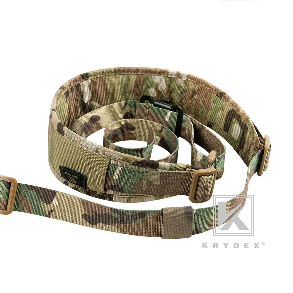 KRYDEX Modular Slingster Sling Tactical Wide Padded Pull Tab 2 Point Quick Adjustable Rifle Gun Sling
