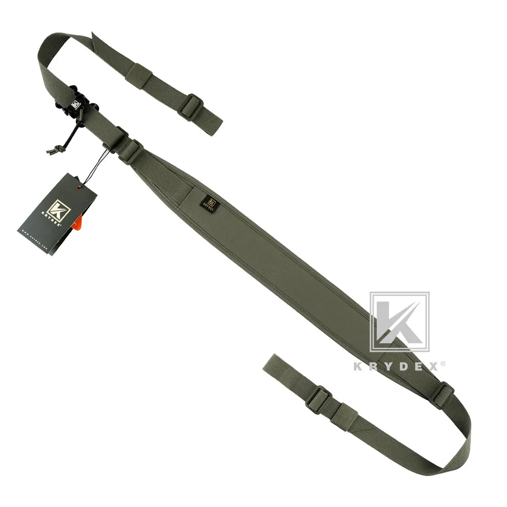KRYDEX Modular Slingster Sling Tactical Wide Padded Pull Tab 2 Point Quick Adjustable Rifle Gun Sling