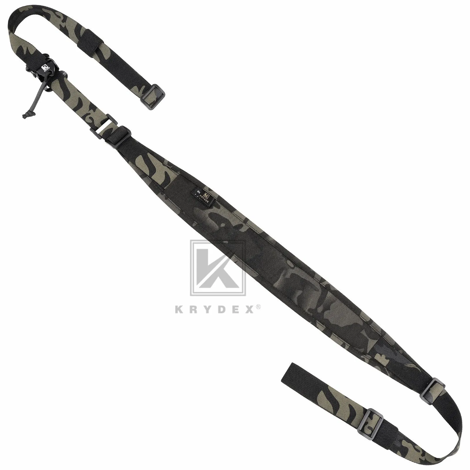 KRYDEX Modular Slingster Sling Tactical Wide Padded Pull Tab 2 Point Quick Adjustable Rifle Gun Sling