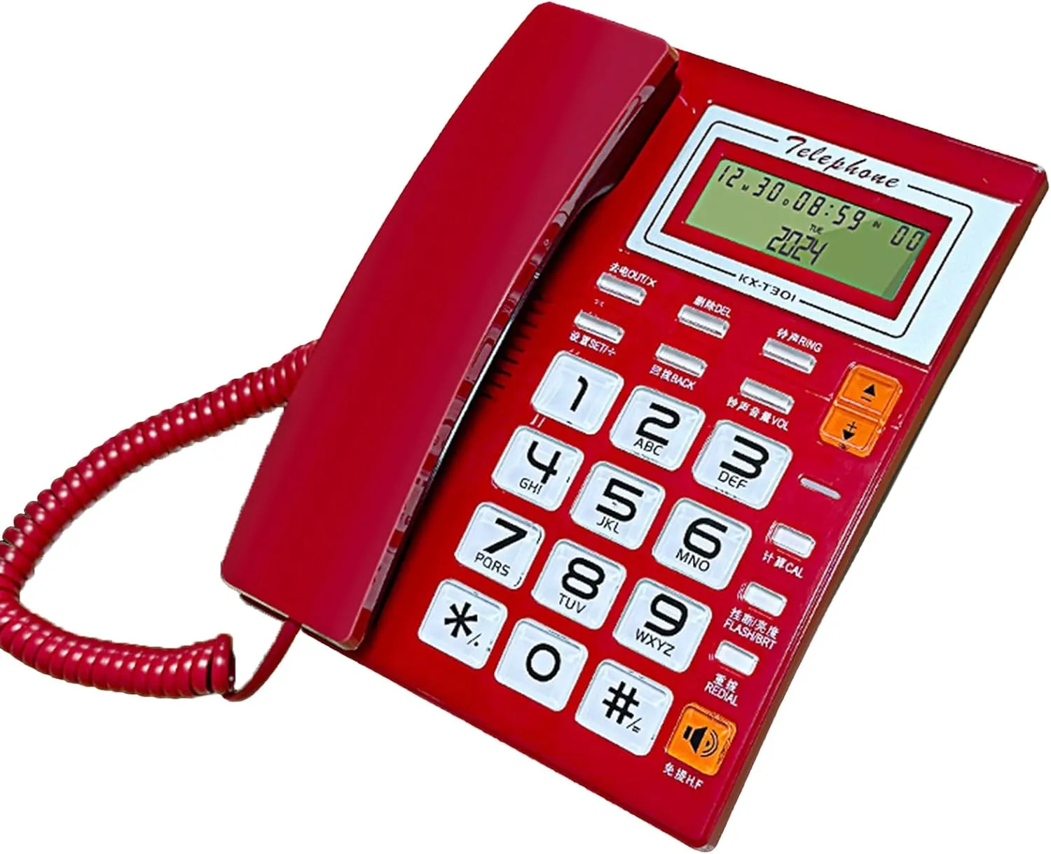 Landline Telephone Desktop Telephone Fixed Telephone Caller Telephone Front Desk Home Office with Call Display Telephon