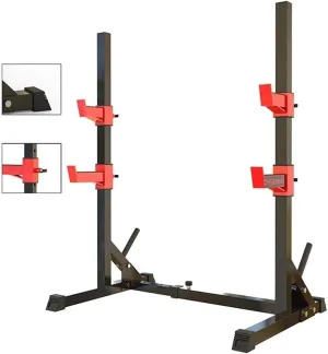 Large Strength Training Dumbbell Racks, Rack Sturdy Steel Squat Barbell Free BenchAdjustable Barbell Stand Squat Rack Multifunction Weightlifting Gym/