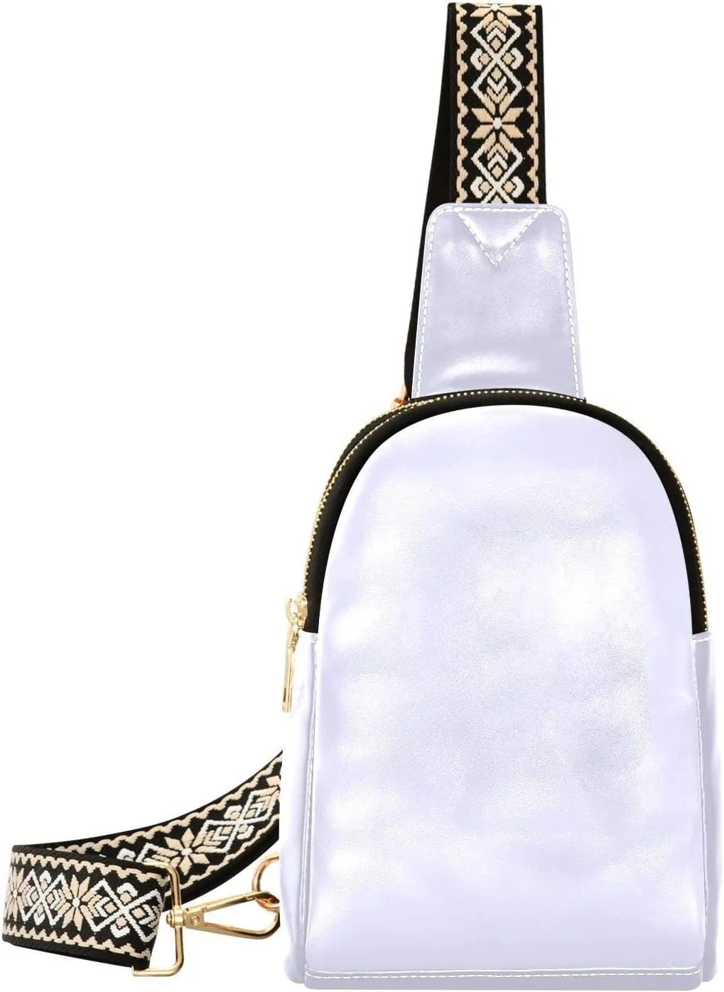 Lavender Sling Bag for Women Men Fanny Packs Small Crossbody Bags for Women Leather Fashion Waist Packs Belt Bag Waterproof Chest Bag for Travel Hiking Running Sport