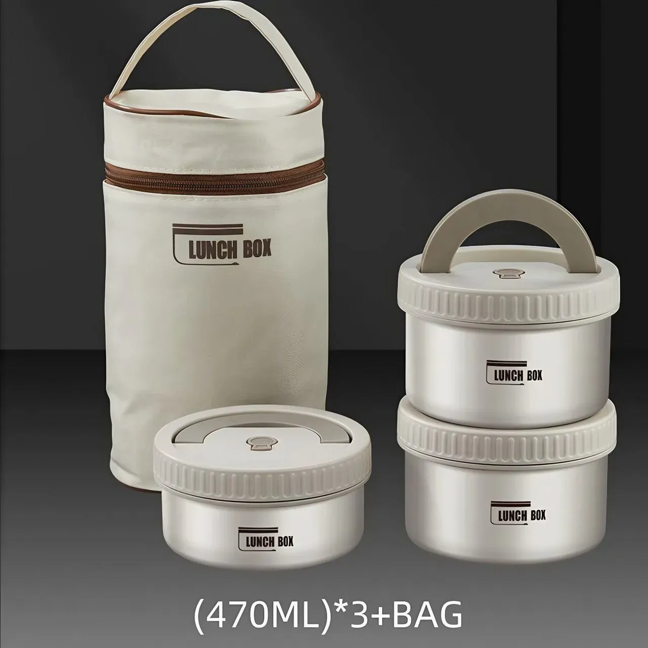 Leakproof 304 Stainless Steel Lunch Box Set | Insulated | Carrying Bag
