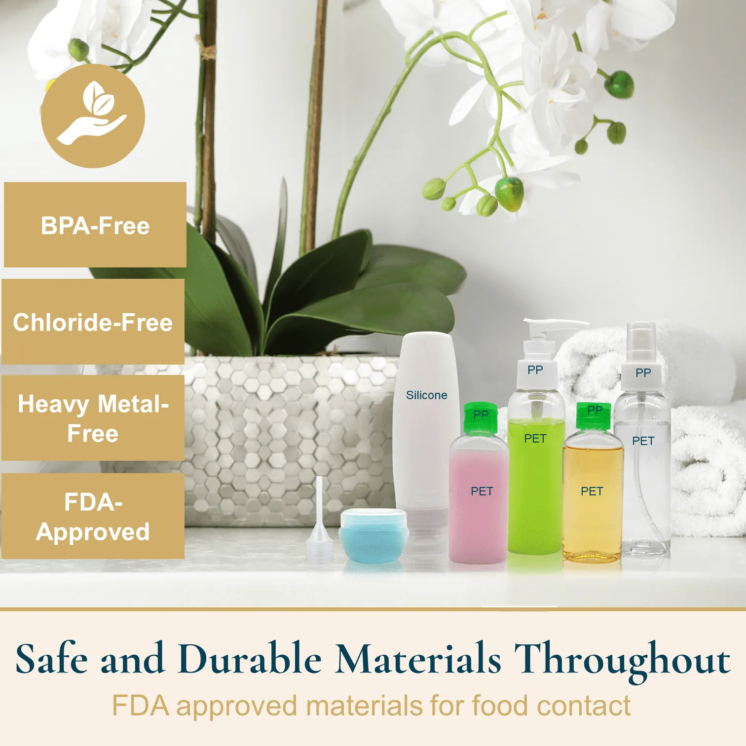 Leakproof Travel Bottles for Toiletries