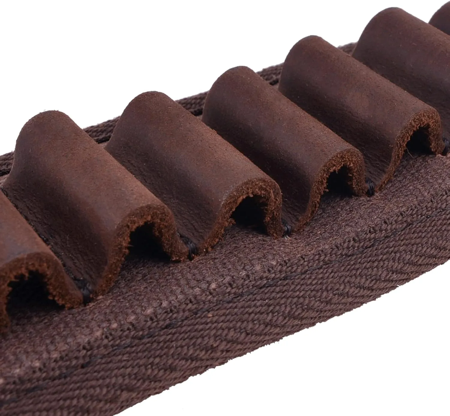 Leather Rifle Sling Gun Shell Holder Straps Loops for .357 .30-30, .38 .32Win Spcl.32-40 Cartridges
