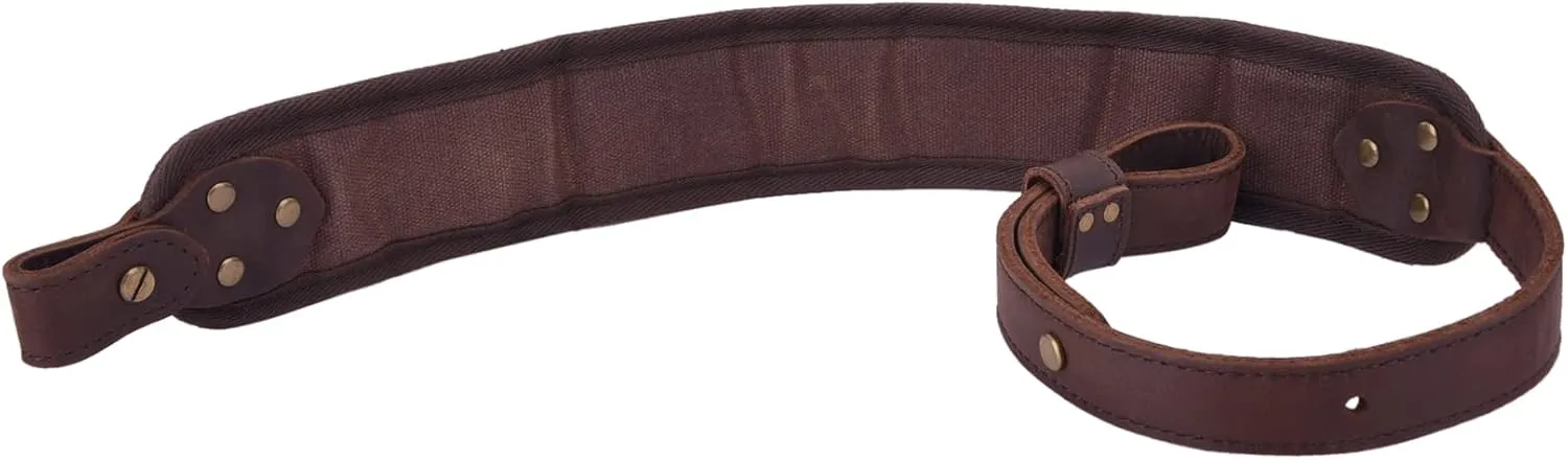 Leather Rifle Sling Gun Shell Holder Straps Loops for .357 .30-30, .38 .32Win Spcl.32-40 Cartridges