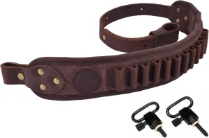 Leather Rifle Sling Gun Shell Holder Straps Loops for .357 .30-30, .38 .32Win Spcl.32-40 Cartridges