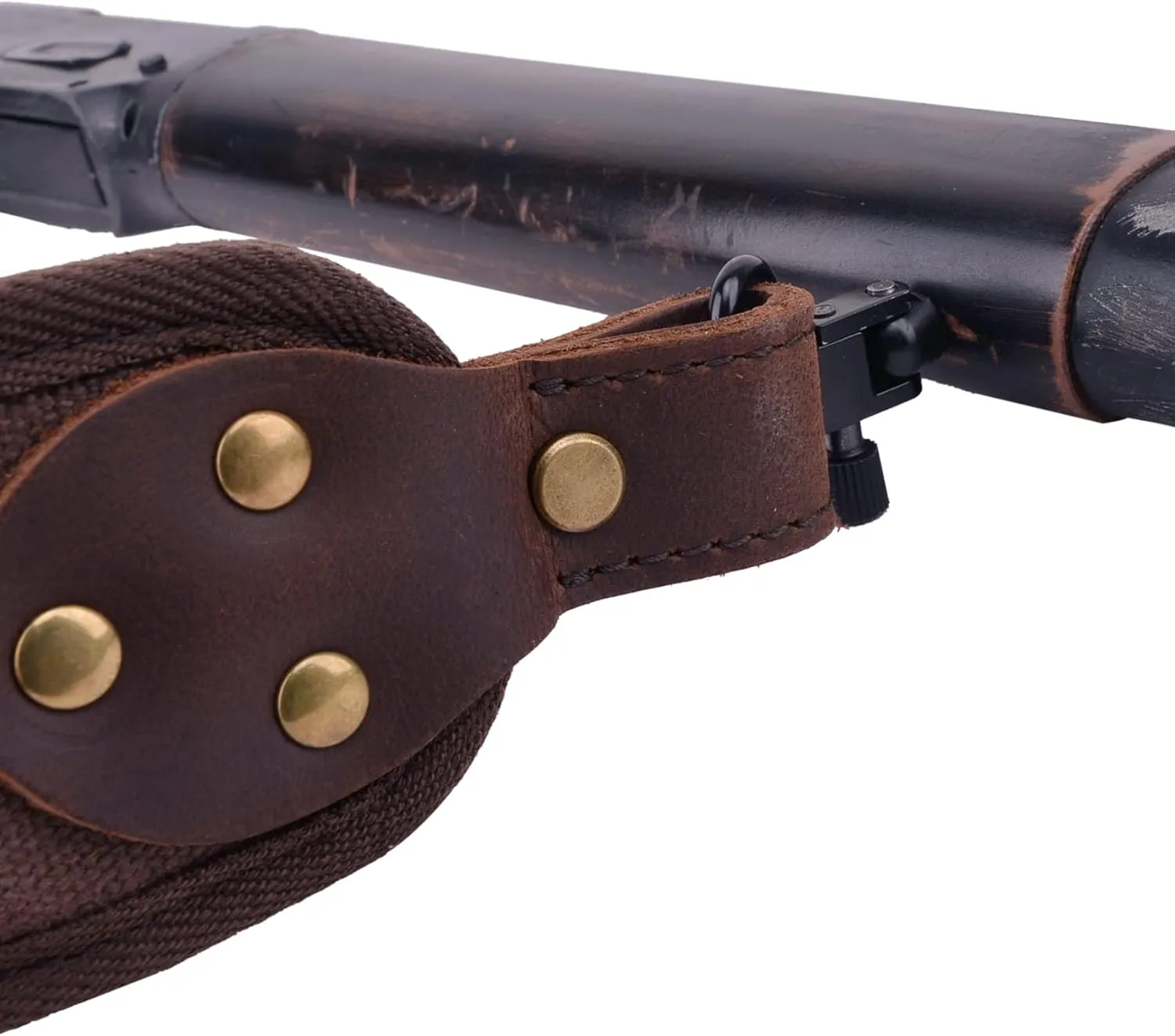 Leather Rifle Sling Gun Shell Holder Straps Loops for .357 .30-30, .38 .32Win Spcl.32-40 Cartridges