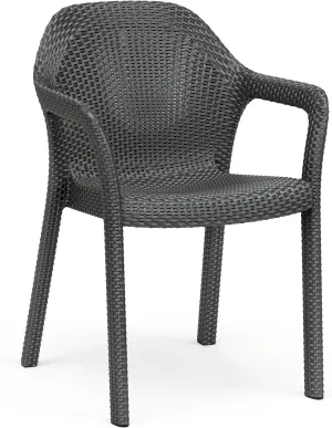 Lechuza 10903 Garden Patio Chair, Granite