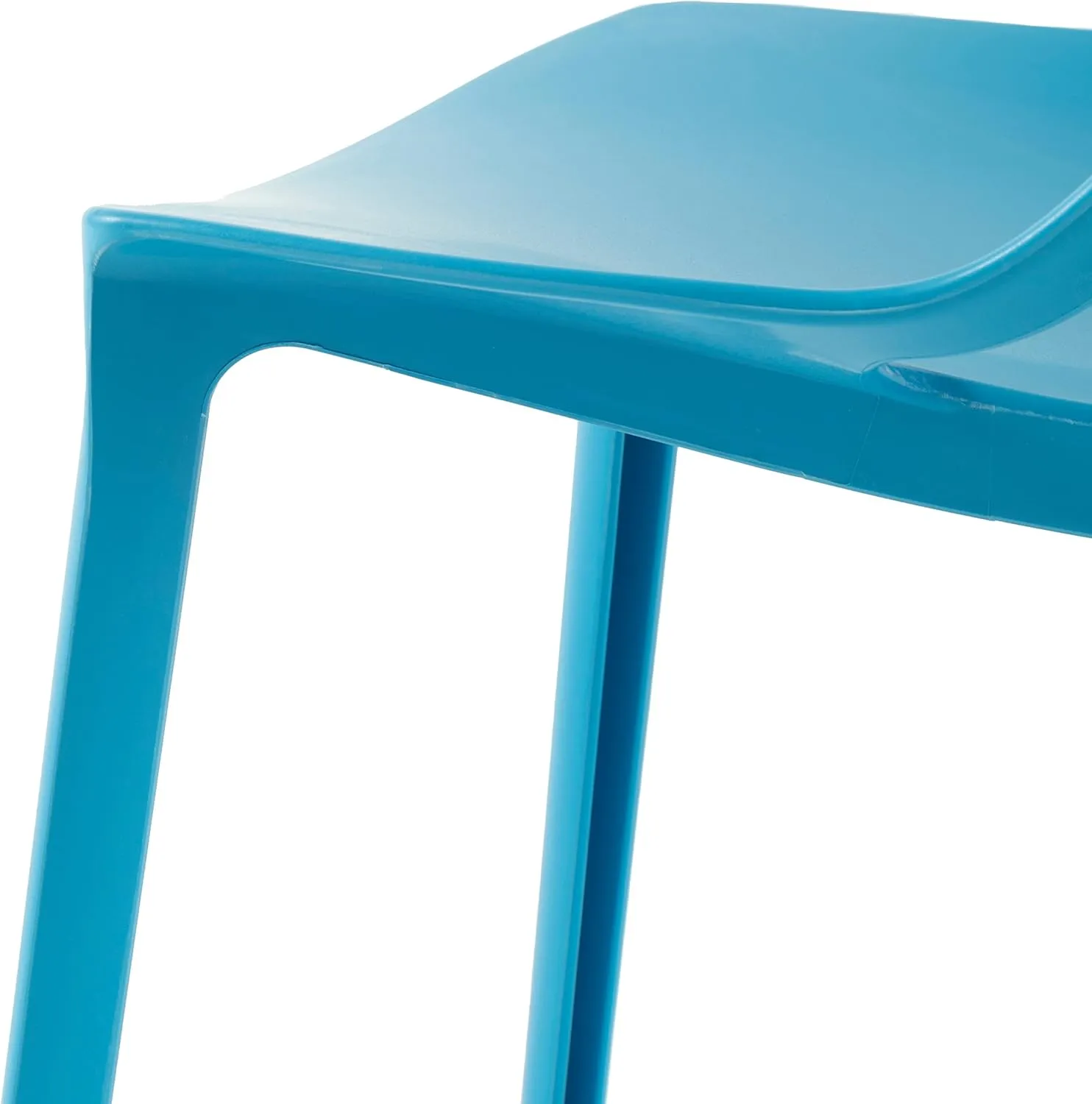 LeisureMod Cornelia Stackable Dining Chair - Modern Spring Cut-Out Tree Design Acrylic Armless Accent Side Chair for Kitchen, Living Room, and Dining Area