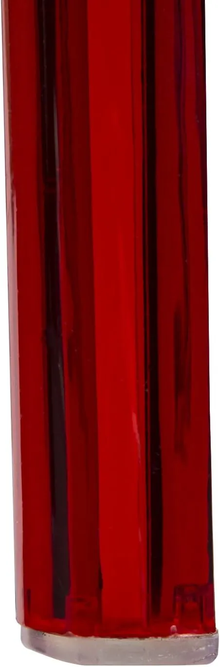LeisureMod Cornelia Stackable Modern Spring Cut-Out Tree Design Acrylic Armless Accent Side Chair for Kitchen, Living Room, and Dining Area, 21.5" Dx17.25 Wx32 H, Red