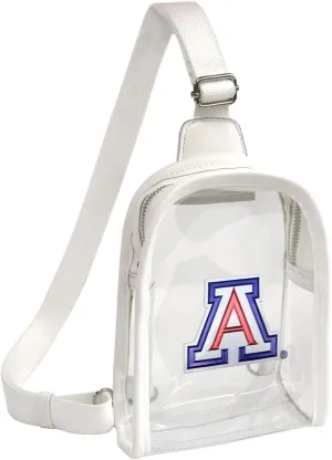 Littlearth NCAA Arizona Wildcats - Clear Mini Sling With Team's 3D Logo