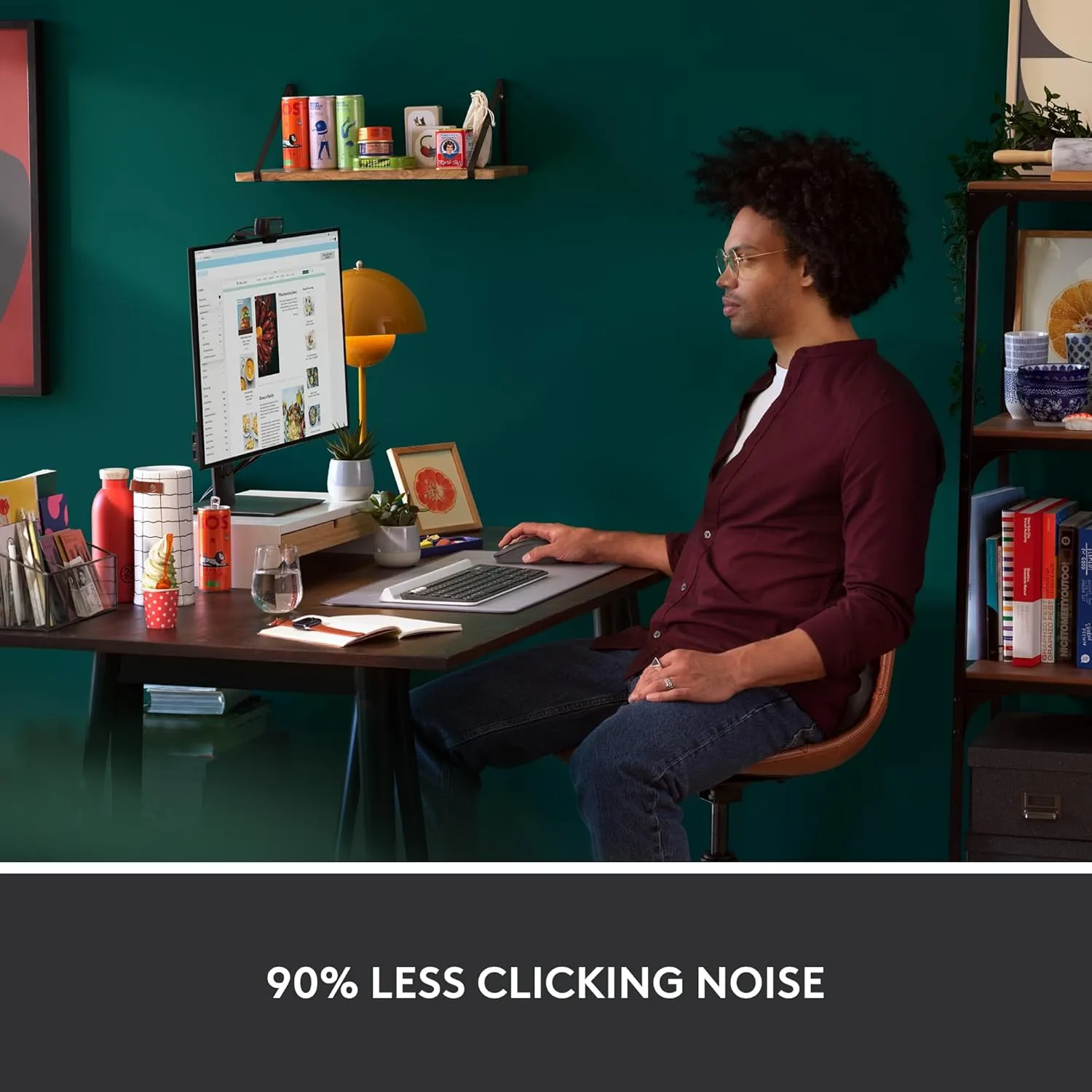 Logitech Signature M550 L Full Size Wireless Mouse - for Large Sized Hands, 2-Year Battery, Silent Clicks, Bluetooth, Multi-Device Compatibility - Black