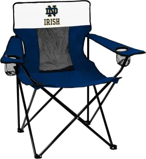 Logo Brands NCAA LSU Tigers Elite Chair, Unisex Adult Chair with Two Cup Holder, One Size, Team Color