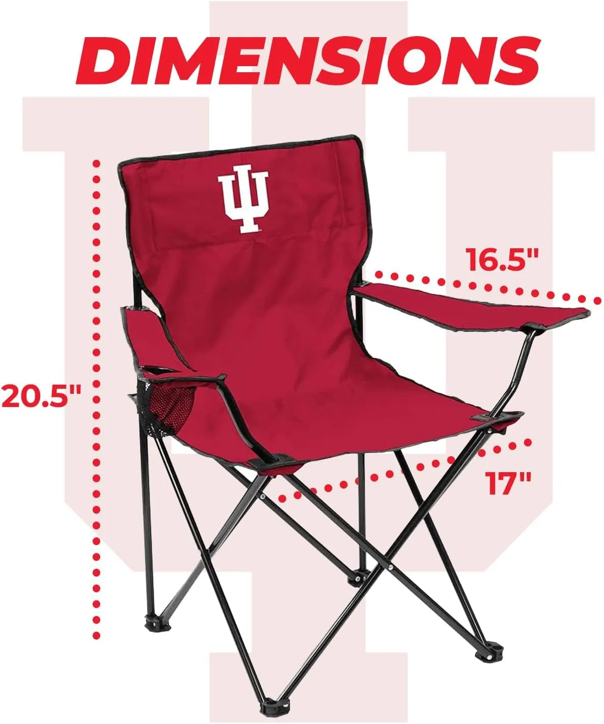 Logo Brands NCAA Unisex Quad Chair