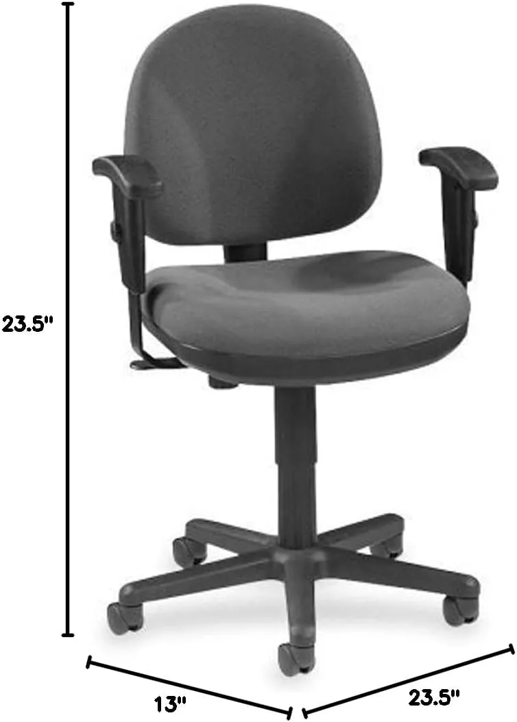 Lorell Millenia Pneumatic Adjustable Task Chair, Gray