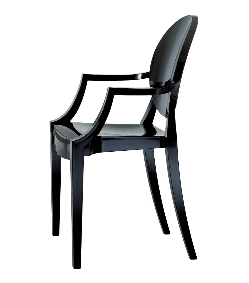 Louis Ghost Arm Chair - Pair - Choice of Color