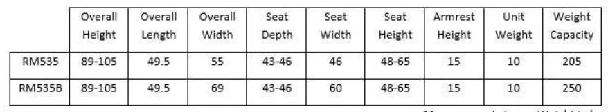 Low Back Day Chair - 60 cm