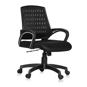 Low Back Executive Office Chair with Chrome Base
