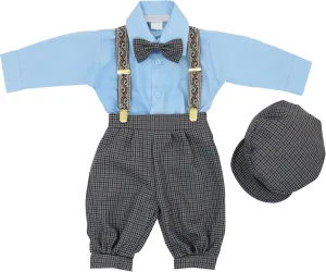 Luca Gabriel Vintage Baby Boys Toddlers Houndstooth Knicker Sling Set