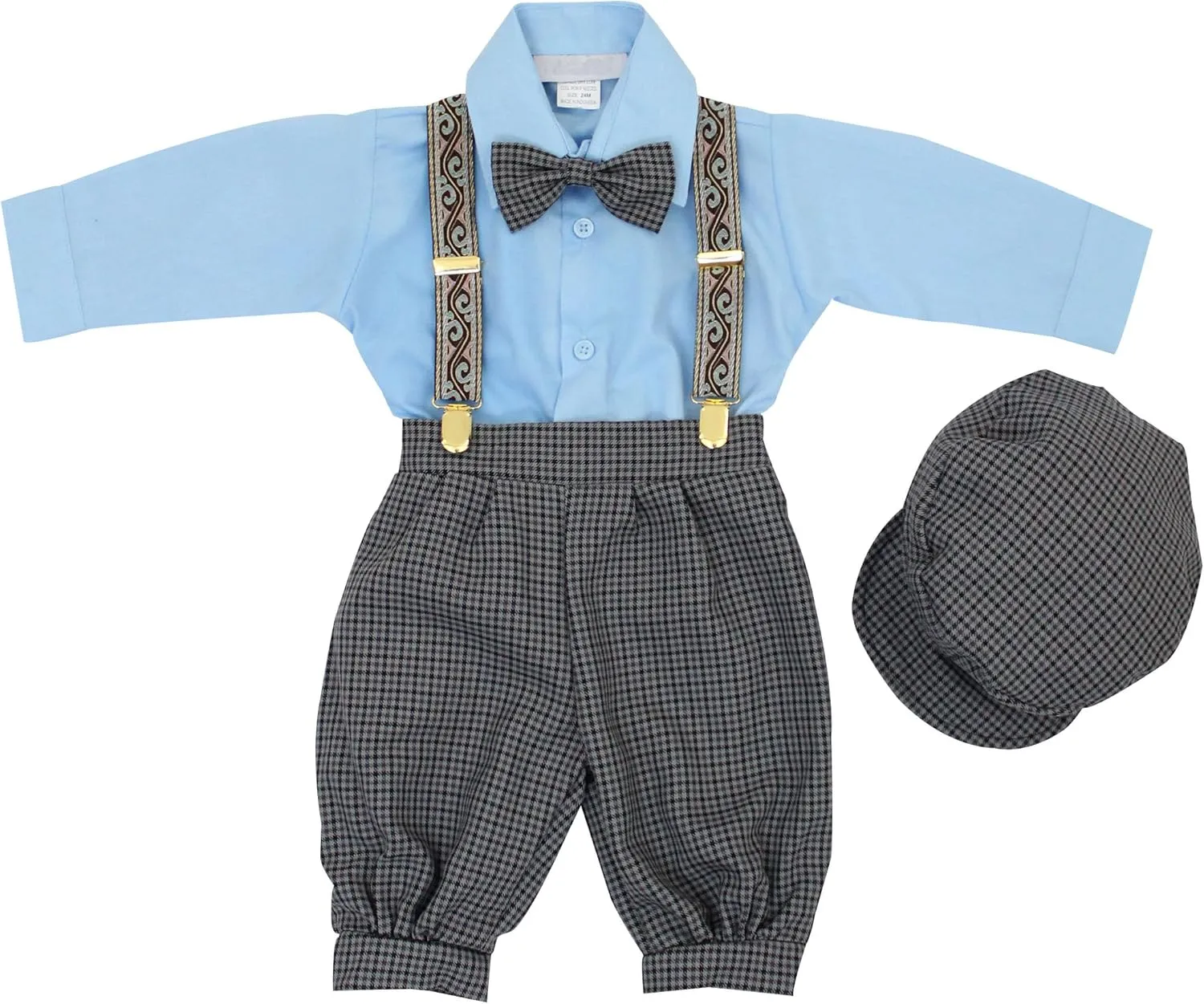 Luca Gabriel Vintage Baby Boys Toddlers Houndstooth Knicker Sling Set