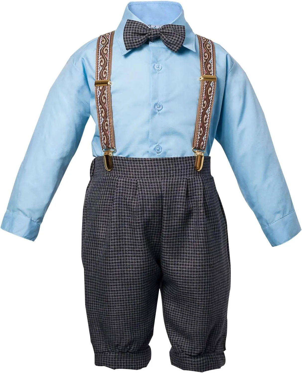 Luca Gabriel Vintage Baby Boys Toddlers Houndstooth Knicker Sling Set
