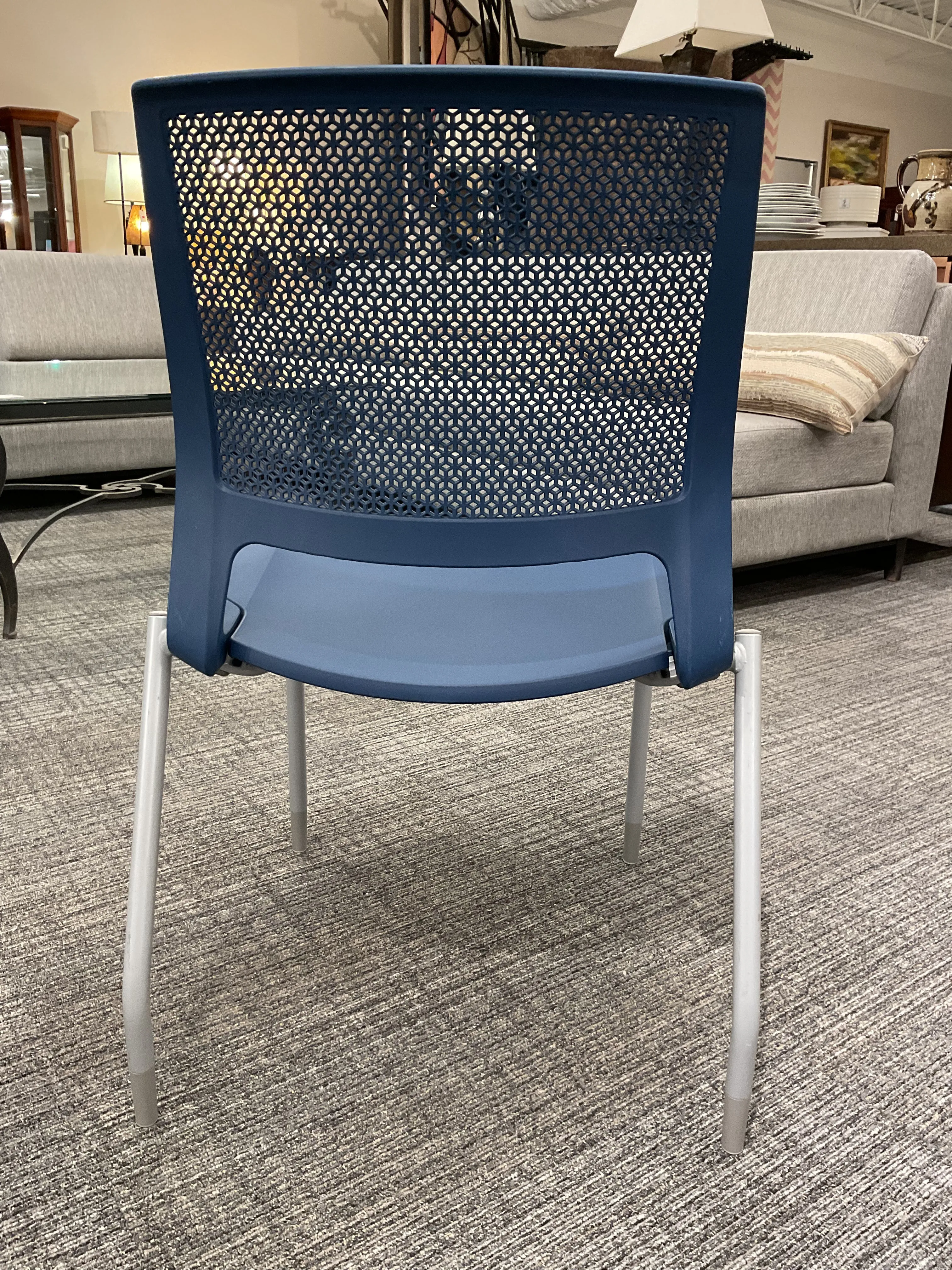 Lumin Blue Stackable Chair