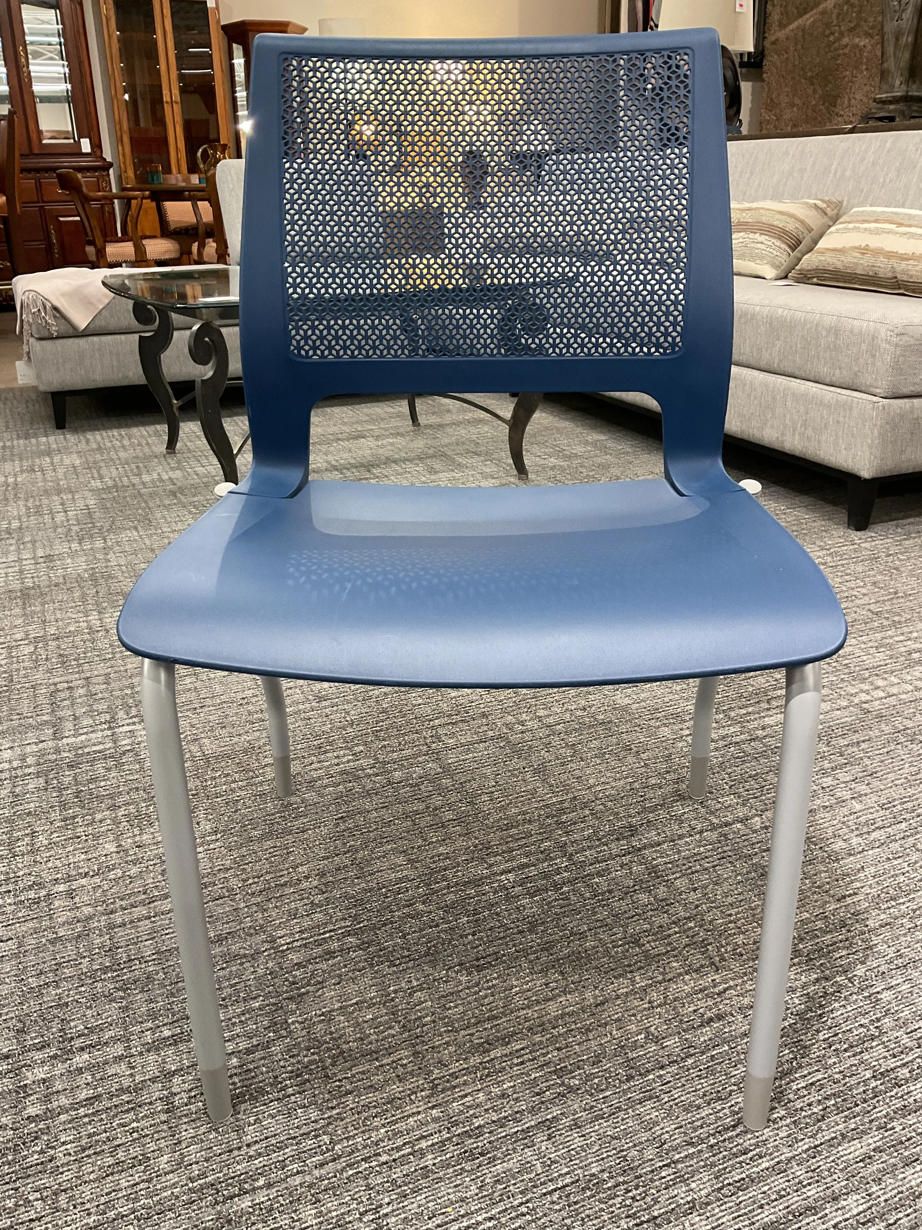Lumin Blue Stackable Chair