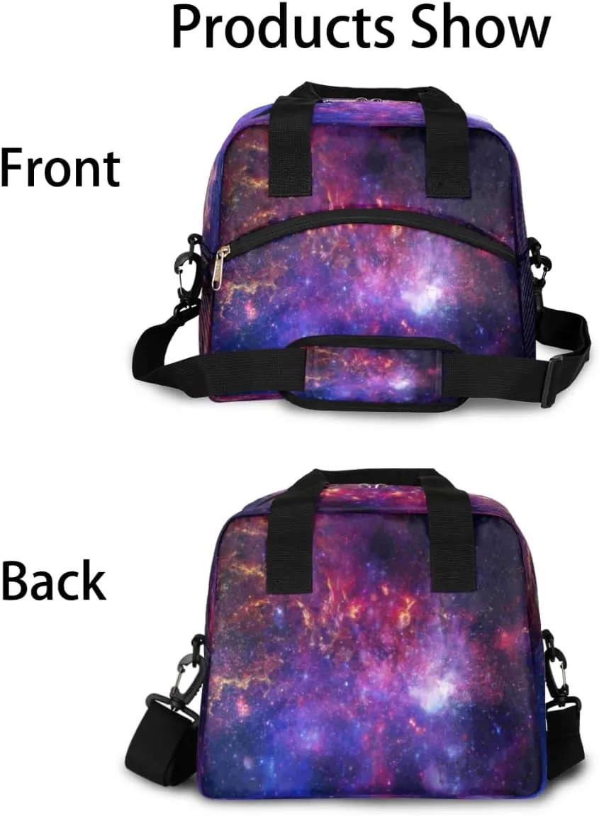 Lunch Bag for Women Men Interstellar Gases Reusable Durable Insulated Lunch Box for Work Office Picnic Beach Hiking Lunch Tote Bag with Adjustable Shoulder Strap
