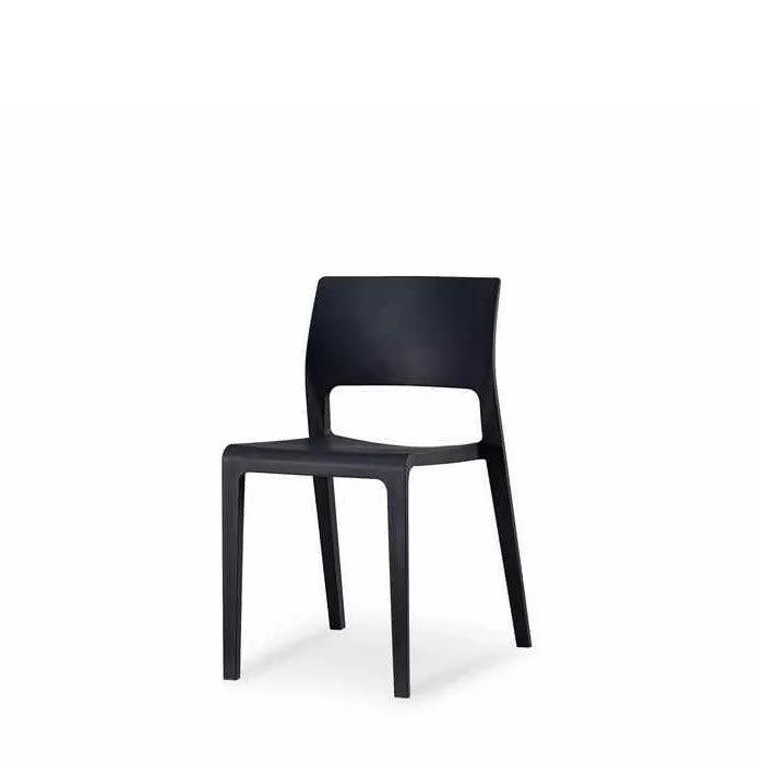 Lyric Outdoor Chair - Black (Stackable)