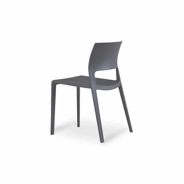 Lyric Outdoor Chair - Charcoal (Stackable)