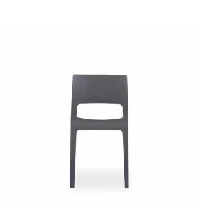 Lyric Outdoor Chair - Charcoal (Stackable)