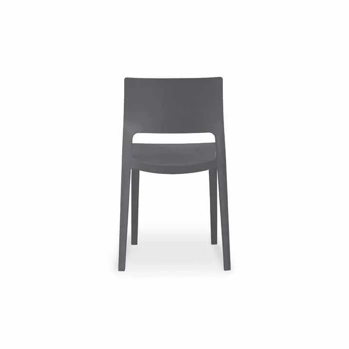 Lyric Outdoor Chair - Charcoal (Stackable)