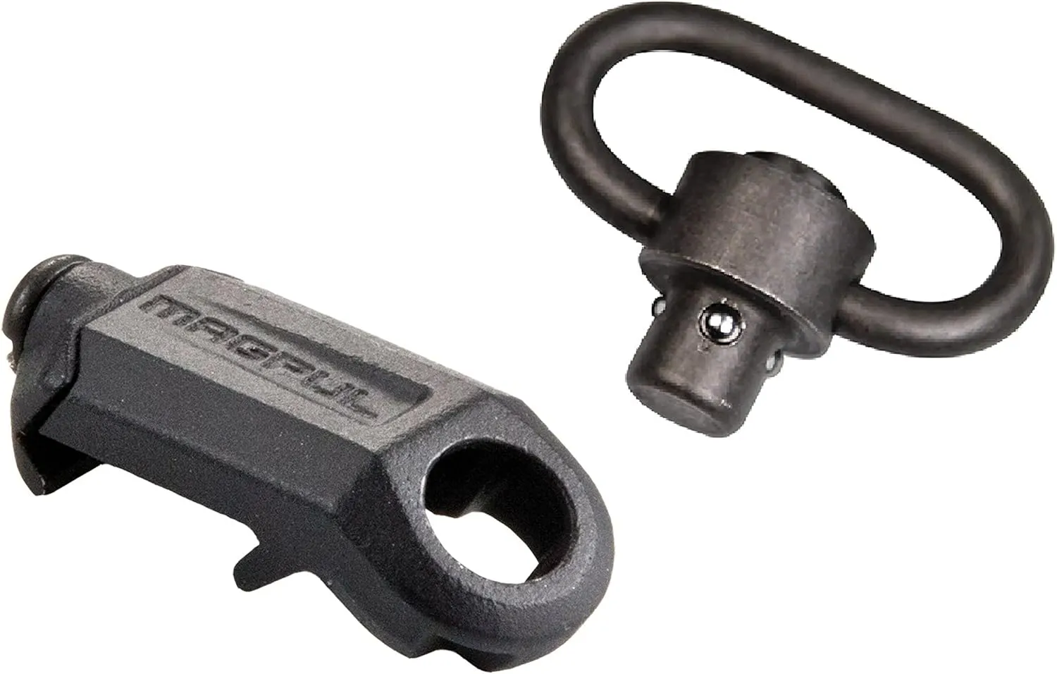 Magpul MAG337 RSA QD Rail Sling Bundle with MAG540 Black Push Button Quick-Detach Swivel for 2-Point Sling