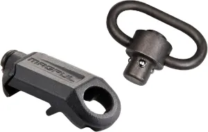 Magpul MAG337 RSA QD Rail Sling Bundle with MAG540 Black Push Button Quick-Detach Swivel for 2-Point Sling