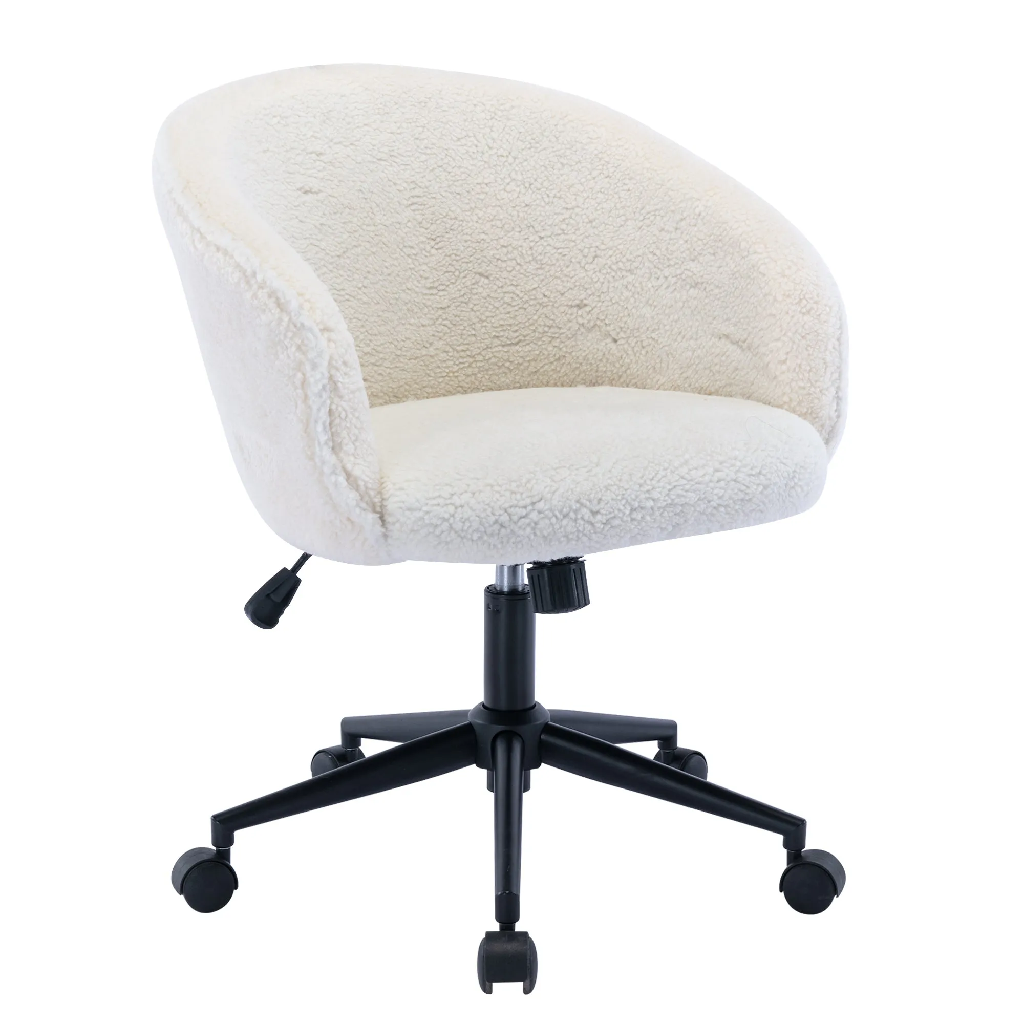 MAICOSY Home Office Desk Chairs Adjustable Swivel Rolling Chair Ergonomic Chair - White