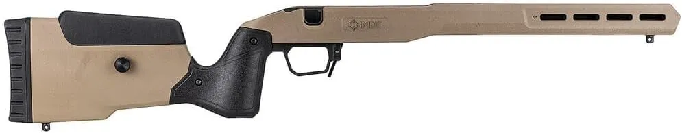 MDT Field Stock Savage MKII RH FDE Chassis, Adjustable Polymer Stock with V-Block Bedding, Modern Sporting Rifle, AICS Magazine Compatible (108666-FDE)