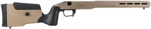 MDT Field Stock Savage MKII RH FDE Chassis, Adjustable Polymer Stock with V-Block Bedding, Modern Sporting Rifle, AICS Magazine Compatible (108666-FDE)