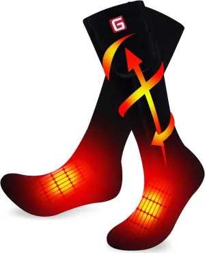 Men Heated Socks Rechargeable Battery Heated Socks Electric Unisex Washable Socks Winter Warm Socks Great for Arthritis Chronically Cold Feet Perfect for Walking Skiing Fishing Jogging