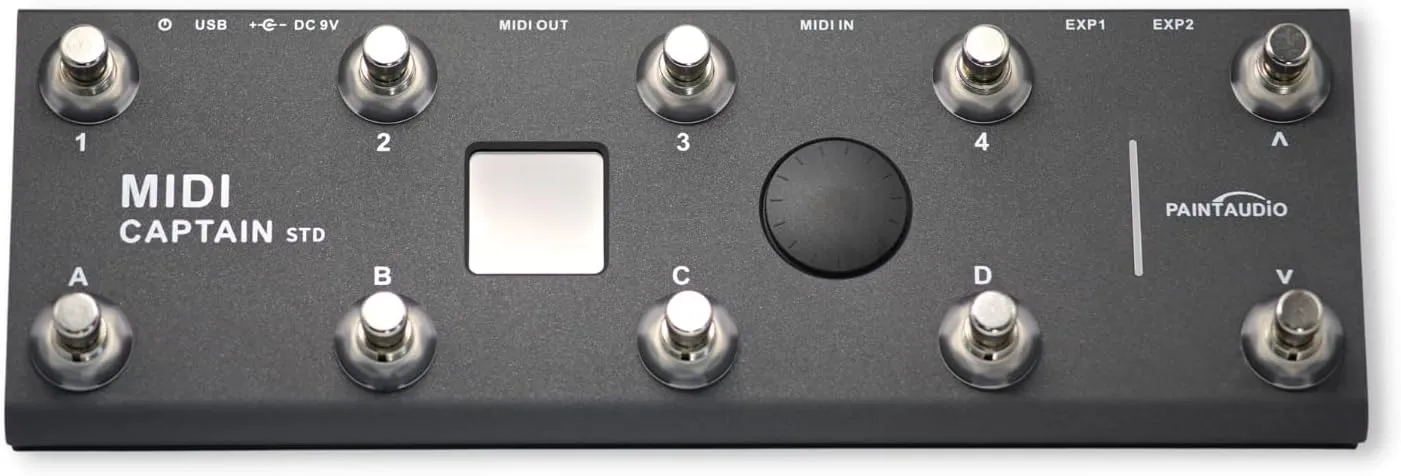 MIDI Captain Foot Controller Multi-Effects Keyboards Synthesizer USB-MIDI musical software Bias with Time Engine Function Support all PC/CC/Note commander 10 Foot Switches
