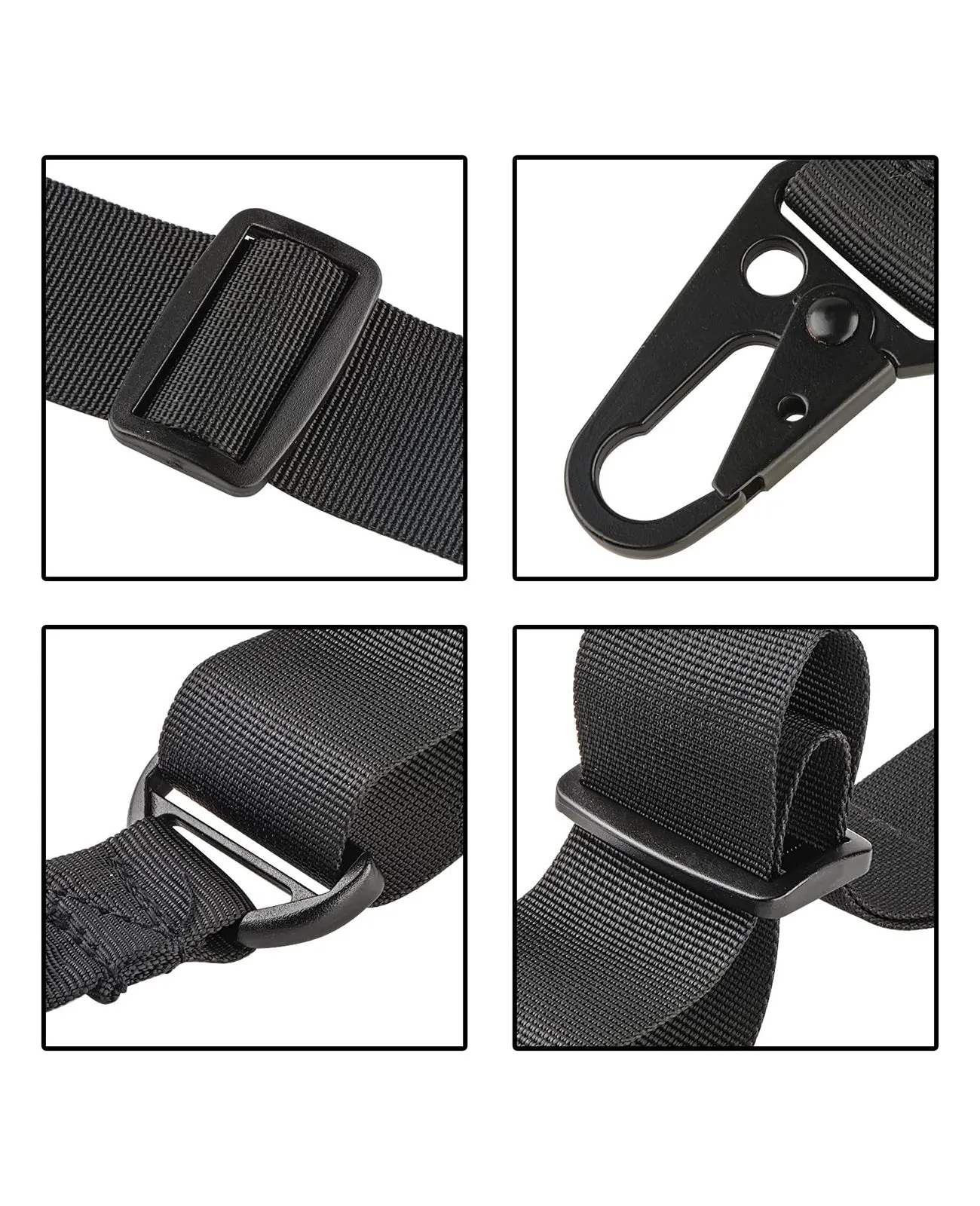 MidTen 2 Point Rifle Sling Adjustable Traditional Sling with Metal Eagle Hook