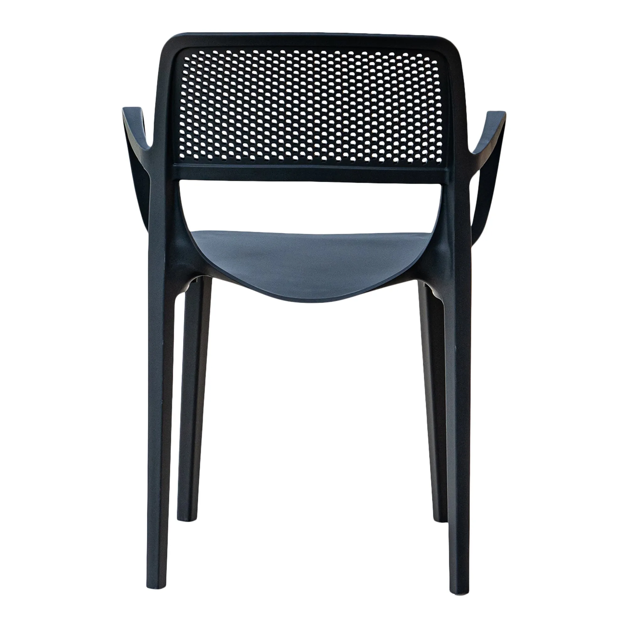 Mila Set of 2 Stackable Armchair-Anthracite