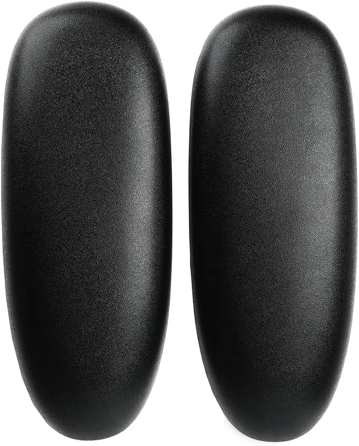 MingYi.office Arm Pads Caps Replacement for Humscale Diffrient World Office Chair with Height Adjustable Arms, Black/Grey 1Pair (Balck)