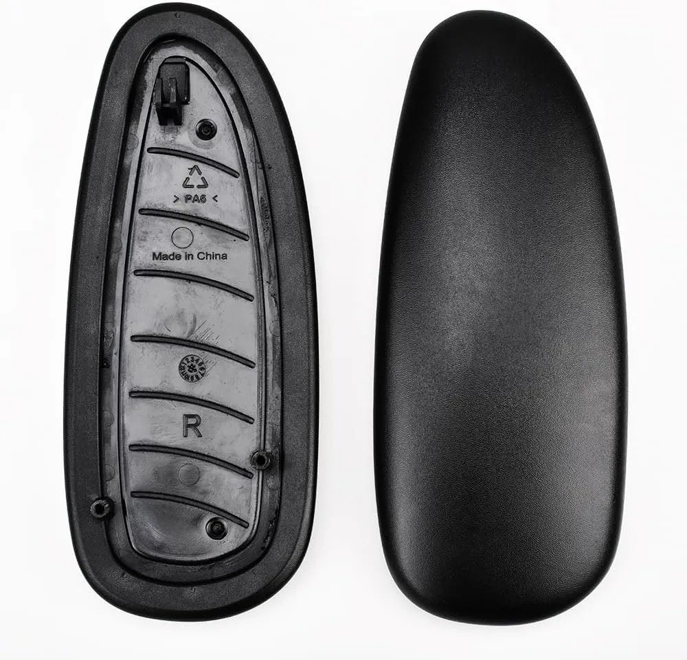 MingYi.office Arm Pads Caps Replacement for Humscale Liberty Office Chair, for Fixed and Height Adjustable Arm, Black Vinyl (1-Pair). (for Height Adjust Arm)